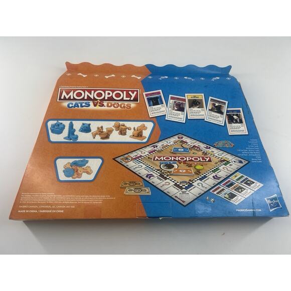 Monopoly Cats Vs. Dogs Board Game Limited Edition New In Sealed Box Hasbro - Picture 4 of 4
